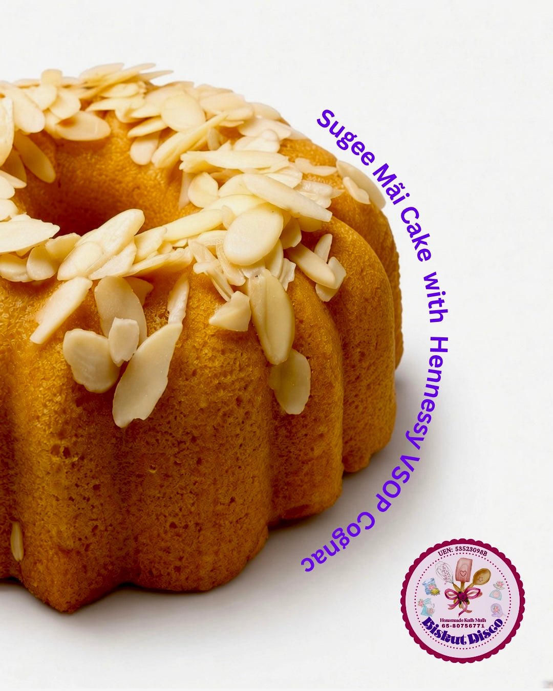 Sugee Mãi Cake / Traditional Kristang Style Sugee 6” Bundt Cake (Pre-Order)