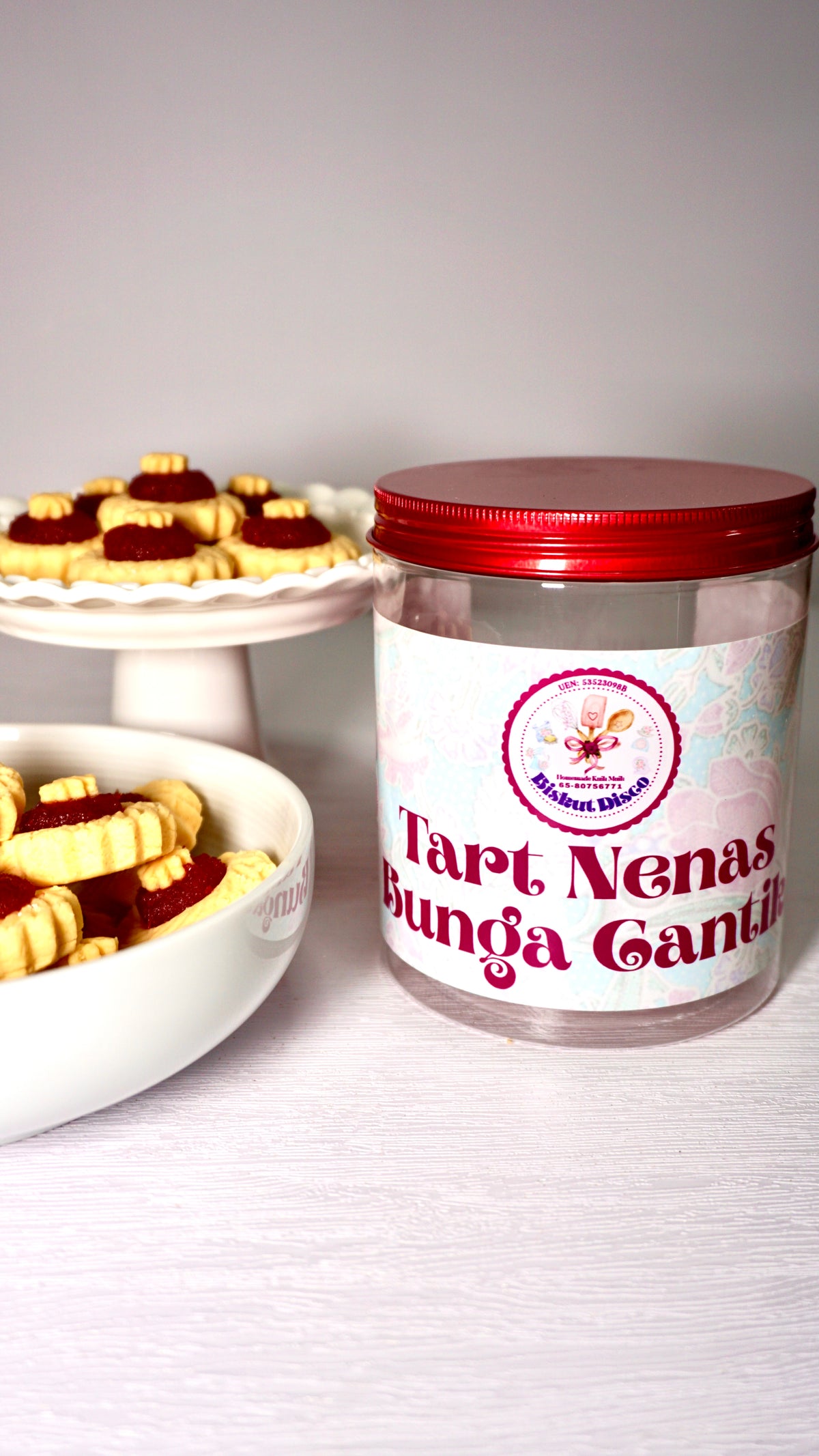 Tart Nenas Bunga Cantik (Traditional Nyonya Style Pineapple Jam Made With Homemade Pineapple Jam) Pre-Order