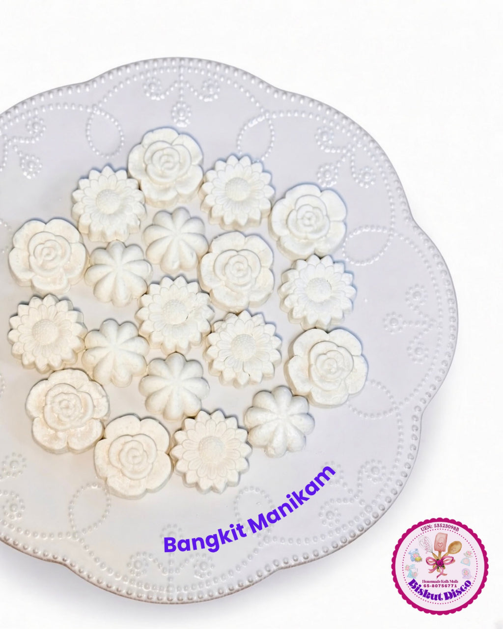 Bangkit Manikam (Traditional Malay Style Tapioca Cookies Enriched With Coconut Cream) Pre-Order