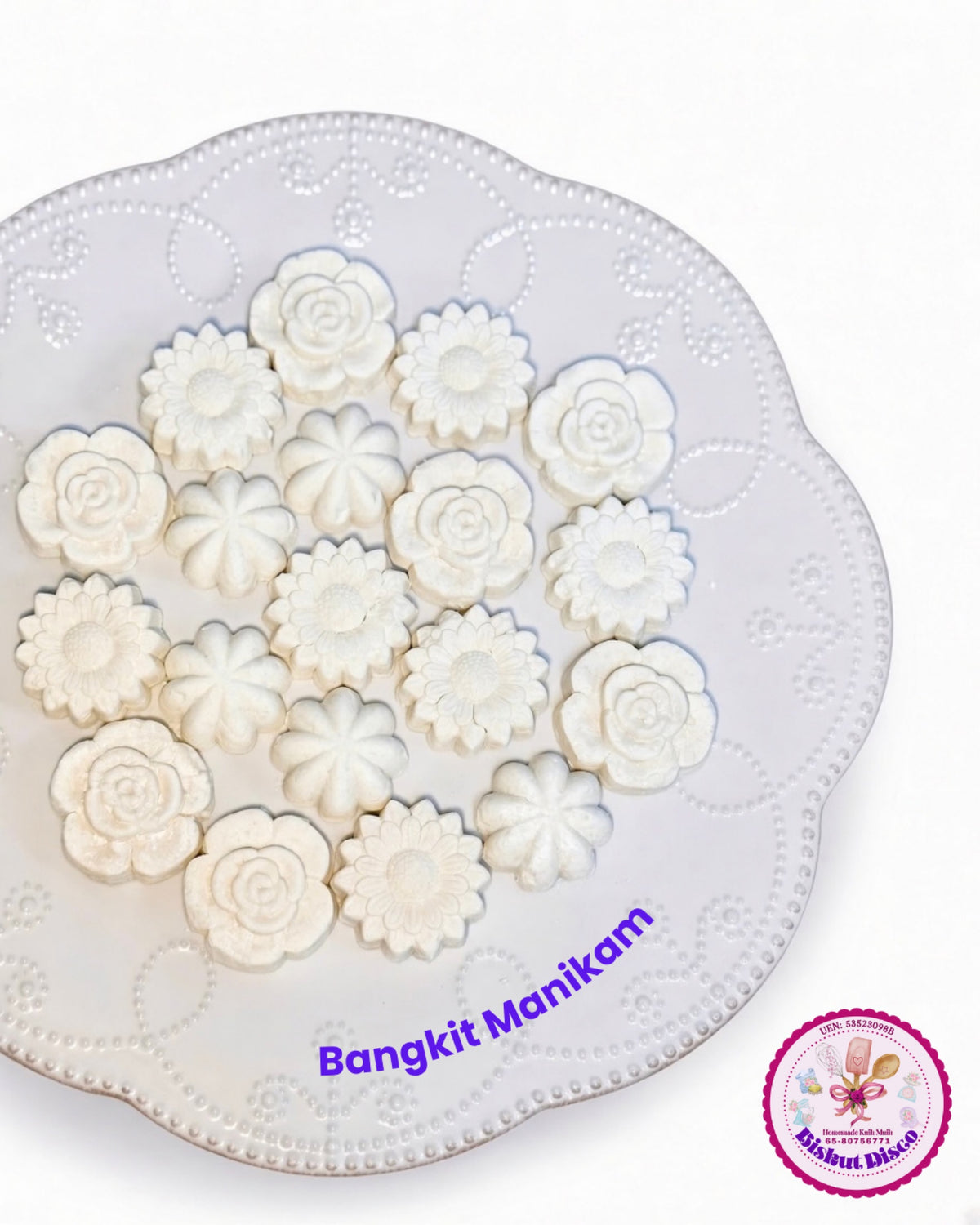 Bangkit Manikam (Traditional Malay Style Tapioca Cookies Enriched With Coconut Cream) Pre-Order