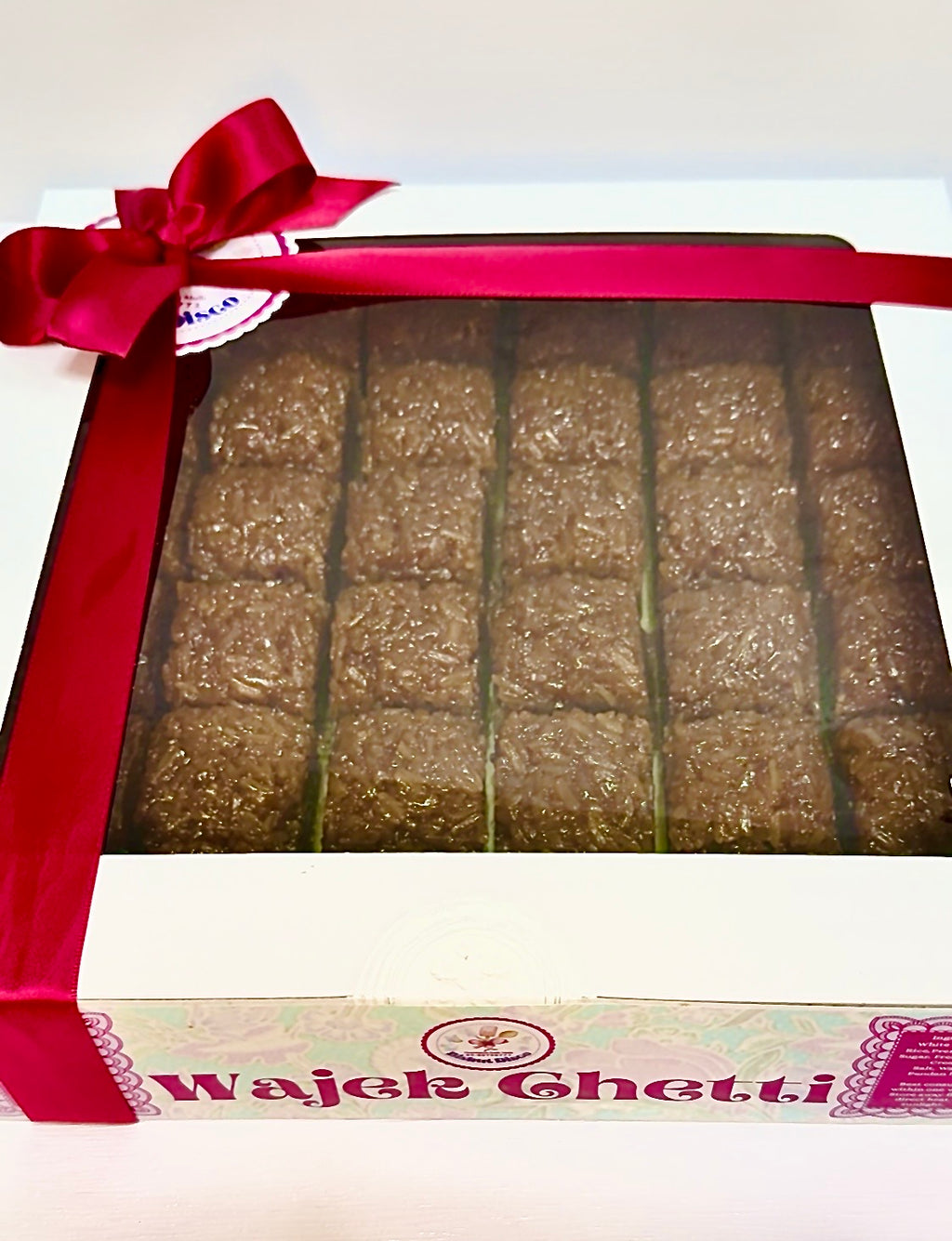 Wajek Chetti / Traditional Chetti Melakan Pure Palm Sugar Enriched Steamed Glutinous Rice Cake (Pre-Order)