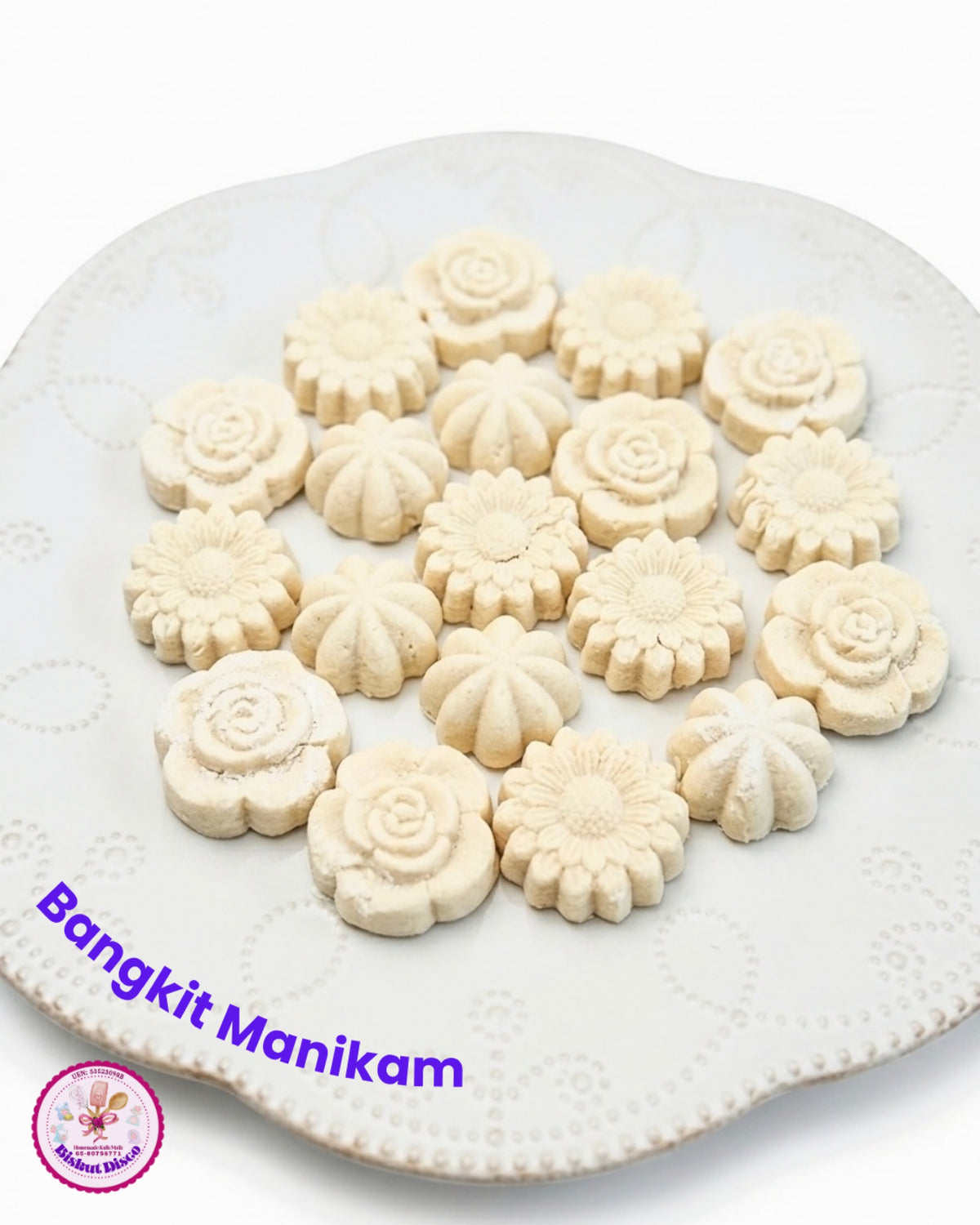 Bangkit Manikam (Traditional Malay Style Tapioca Cookies Enriched With Coconut Cream) Pre-Order