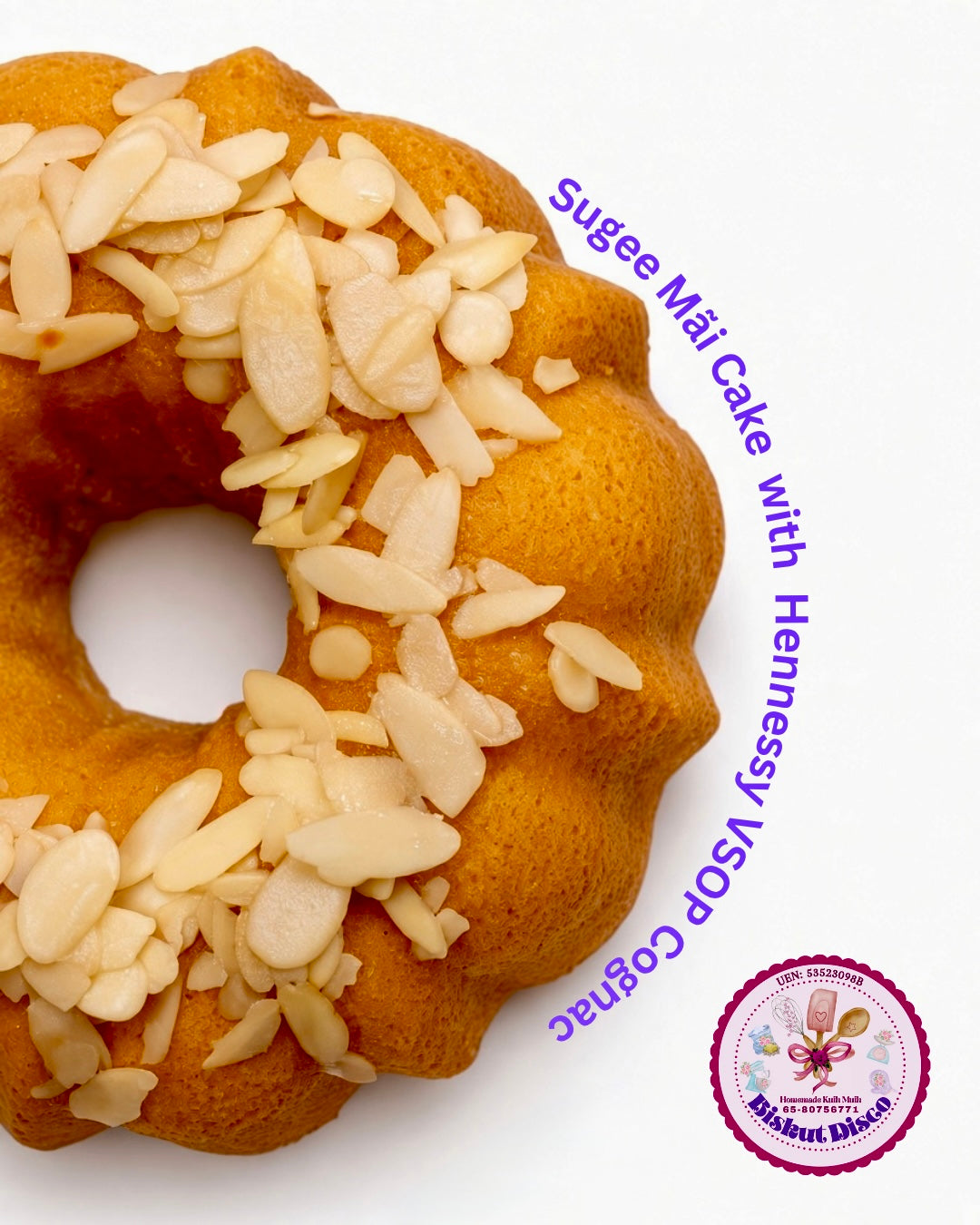 Sugee Mãi Cake / Traditional Kristang Style Sugee 6” Bundt Cake (Pre-Order)